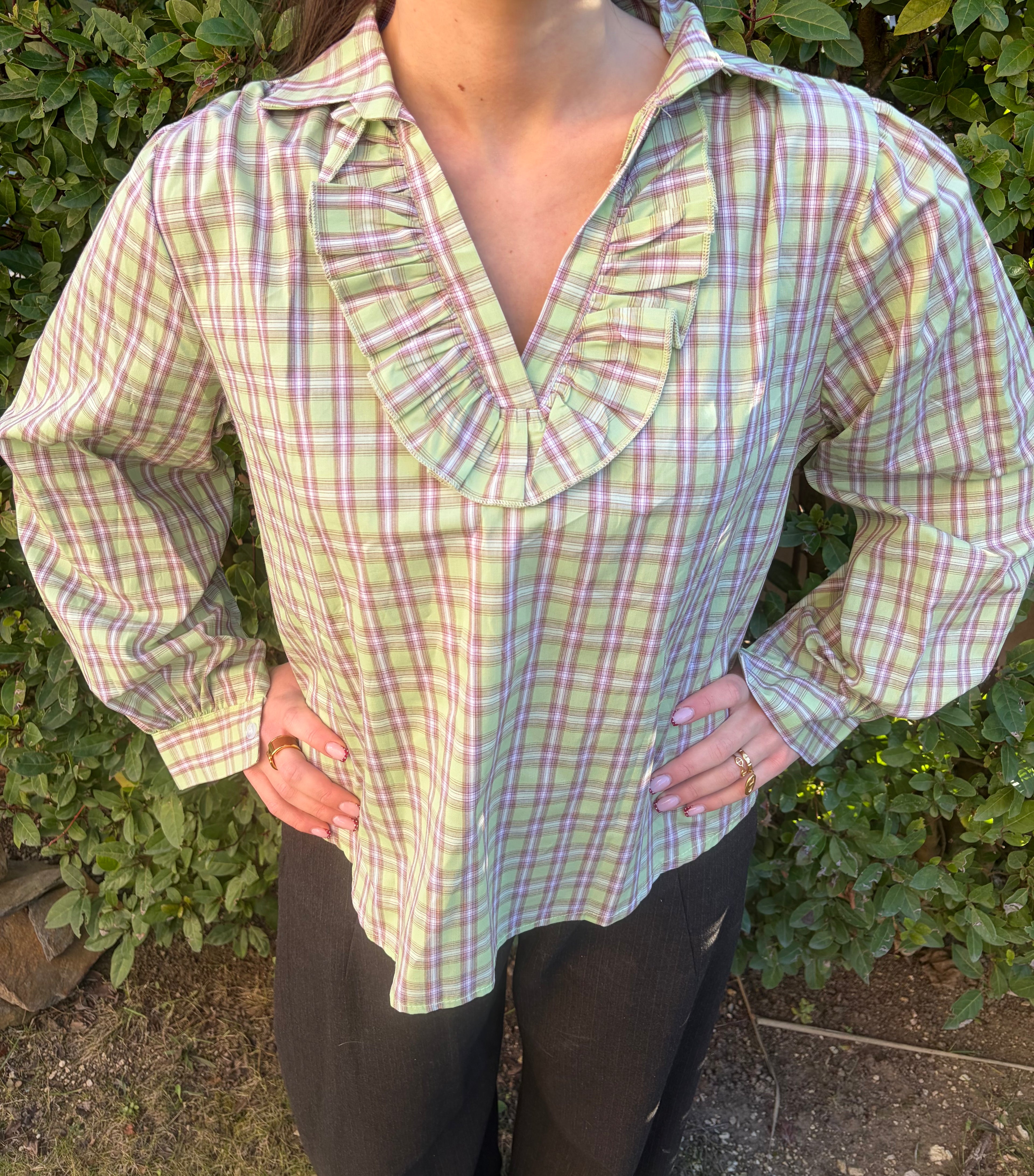 Blouse Verte Rosalia