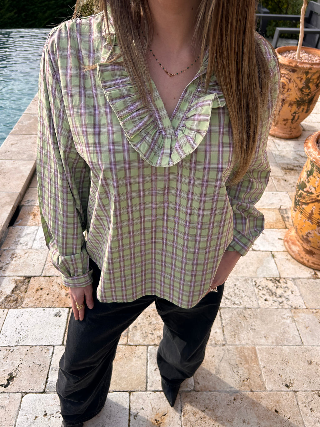 Blouse Verte Rosalia
