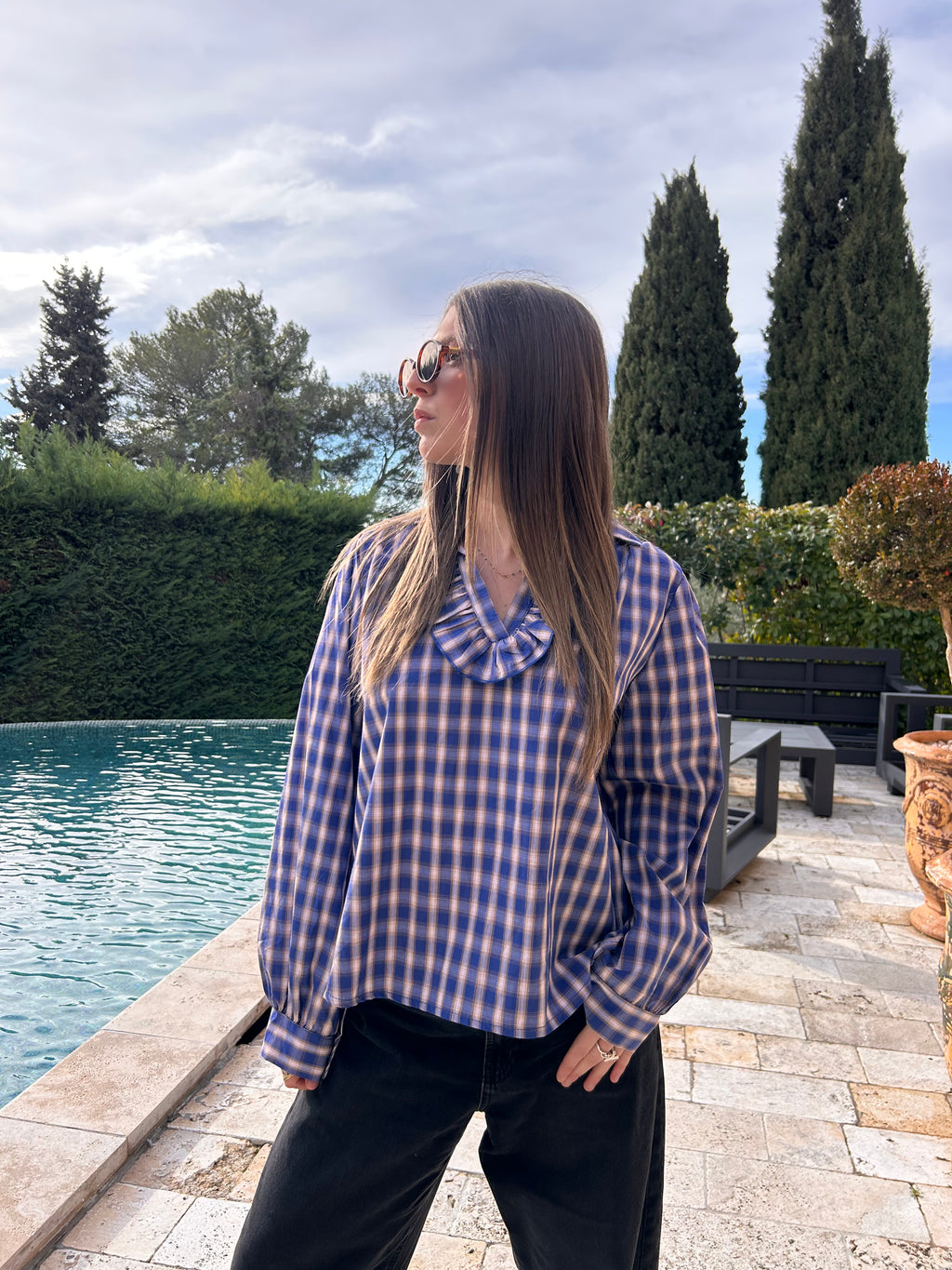 Blouse Bleu Rosalia